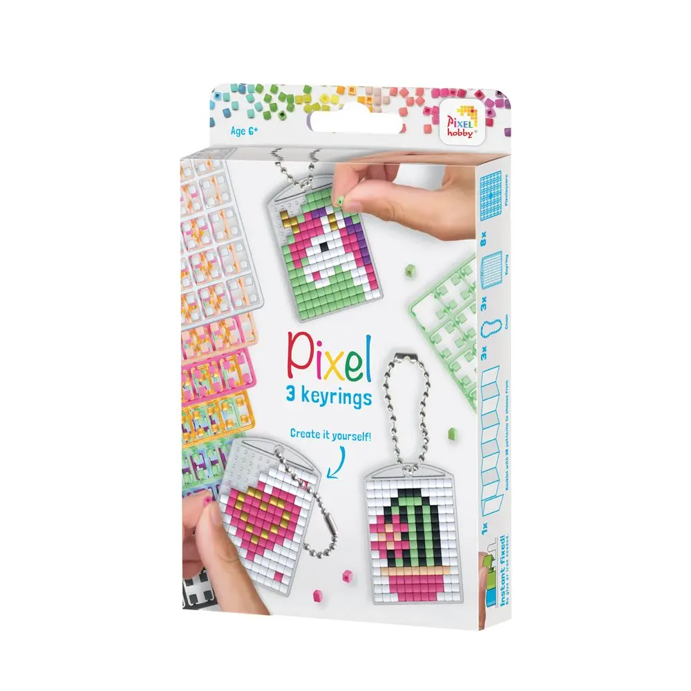 Pixelhobby Sada Pixel klíčenky sweet 3ks - 1 sada