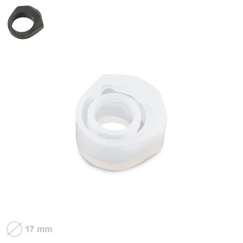 Silikonová forma na křišťálovou pryskyřici prsten trojhranný krystal vel.55 -