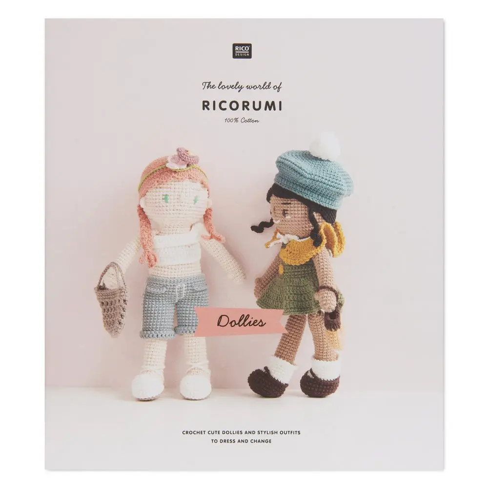 Rico Design Kniha návodů na háčkování Ricorumi Panenky anglická verze - 1 ks