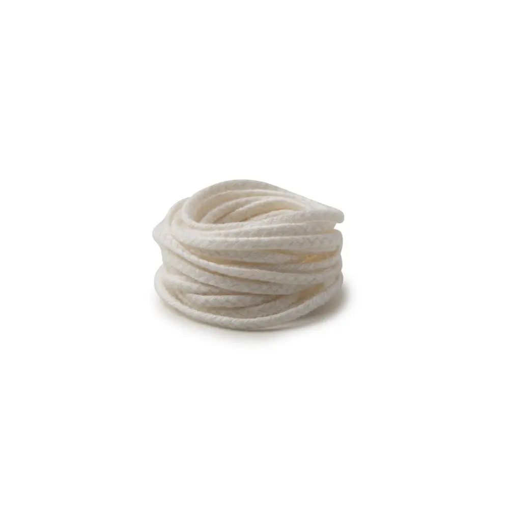 Knot do svíčky z palmového vosku ø5-6cm plochý splétaný - 20 m - 20 m