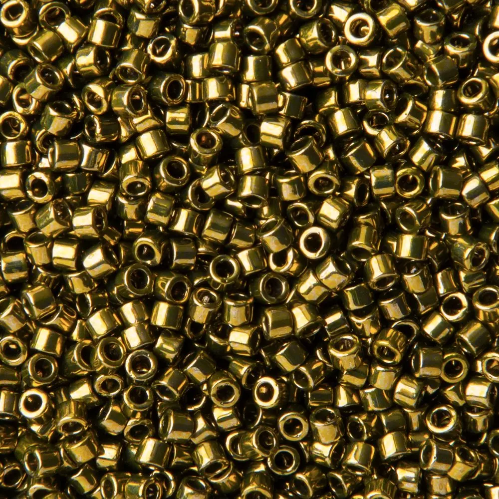 Miyuki Rokajlové korálky - Miyuki Delica 11/0 (DB-456) Galvanized Olive - 3 g