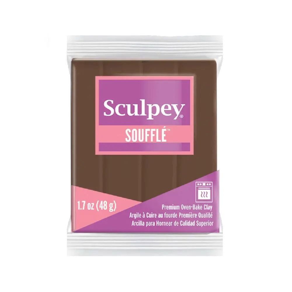 Sculpey SOUFFLÉ Cowboy hnědá - 5 ks - 5 ks