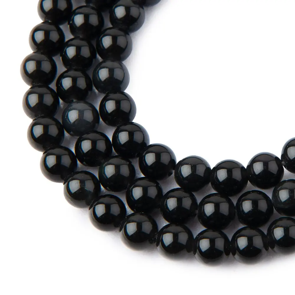 Korálky z minerálu Duhový obsidián 8 mm - 24 ks