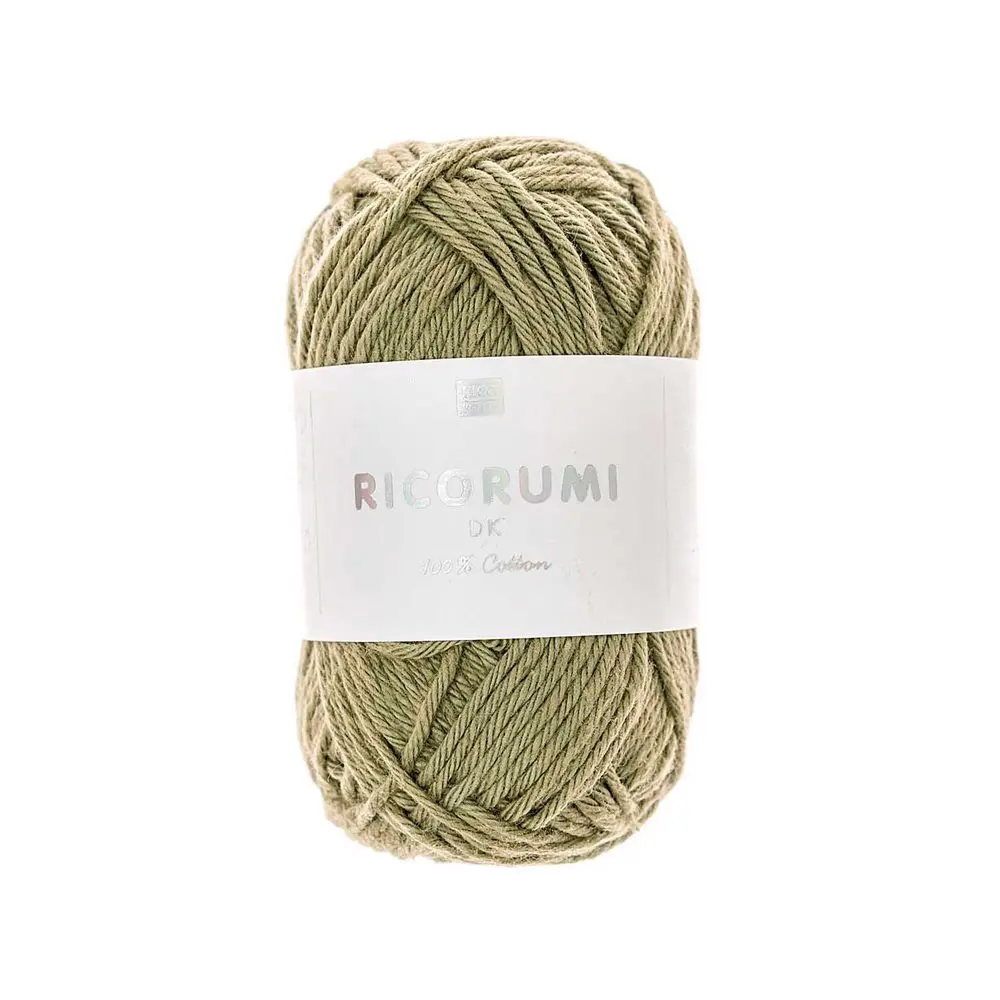 Rico Design Bavlněná háčkovací příze Ricorumi dk odstín 078 khaki - 1 ks
