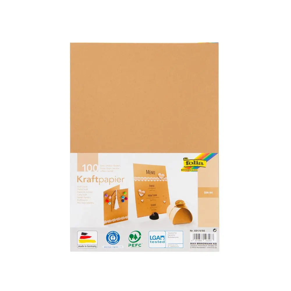Kraftový papír A4 120g/m² 100 listů -