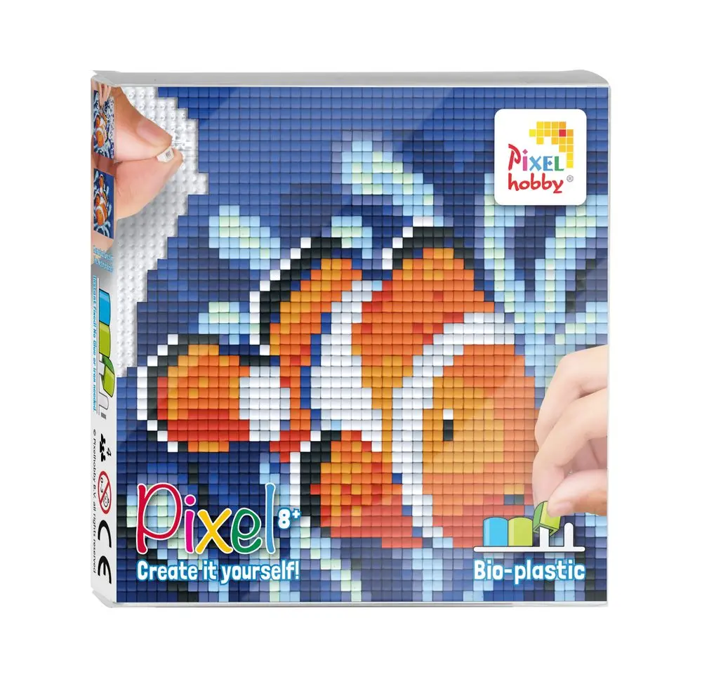 Pixelhobby Pixel sada s velkou podložkou rybka klaun Nemo - 1 ks