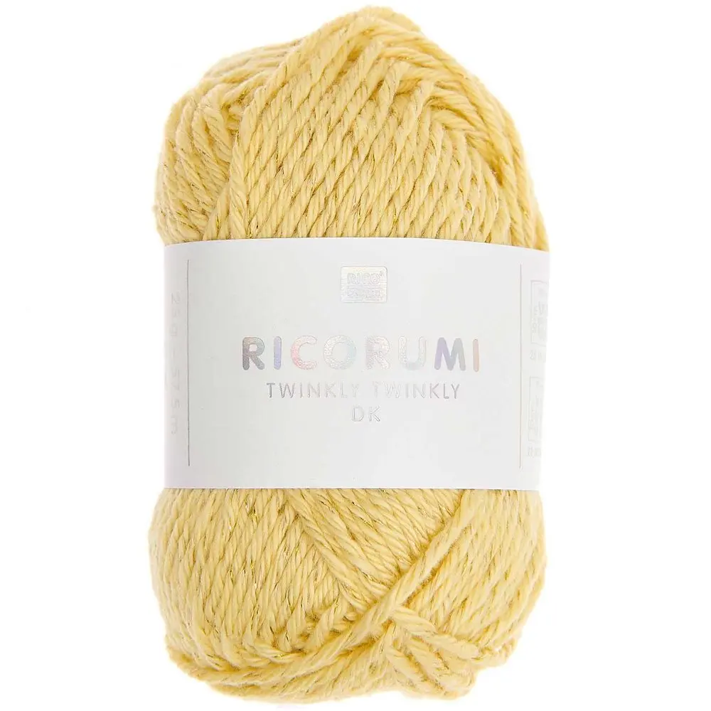 Rico Design Háčkovací příze Ricorumi Twinkly Twinkly odstín 005 žlutá - 1 ks