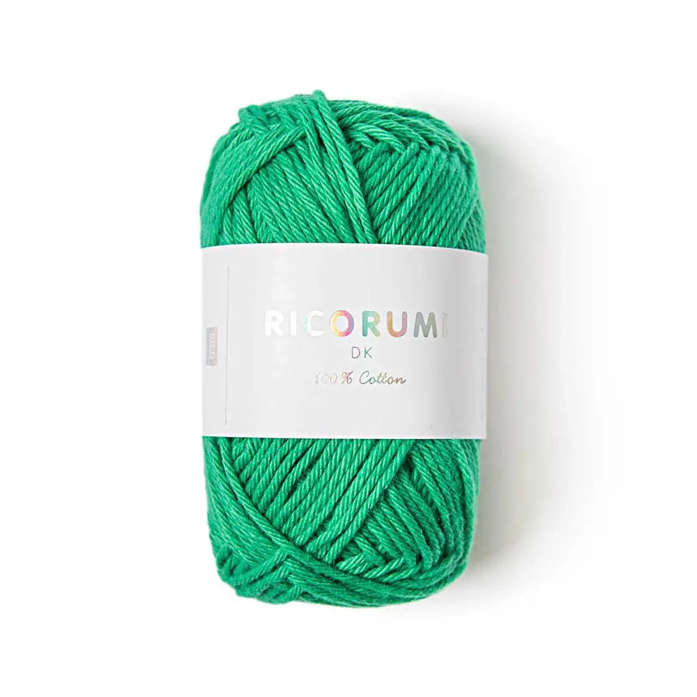 Rico Design Bavlněná háčkovací příze Ricorumi dk odstín 044 trávová - 3 ks