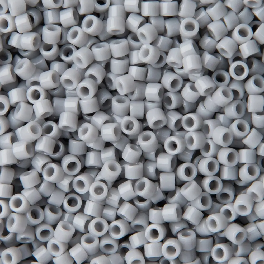 Miyuki Rokajlové korálky - Miyuki Delica 11/0 (DB-1139) Opaque Ghost Grey - 15 g