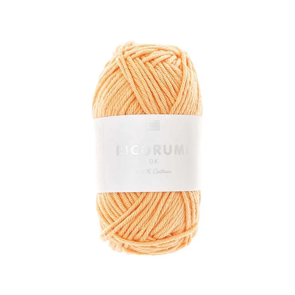 Rico Design Bavlněná háčkovací příze Ricorumi dk odstín 070 meruňková - 1 ks