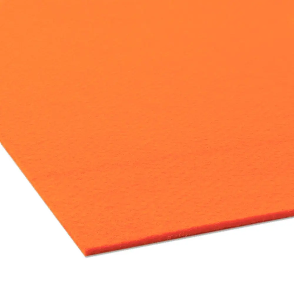 Filc / plsť dekorativní 3mm oranžová - 3 ks