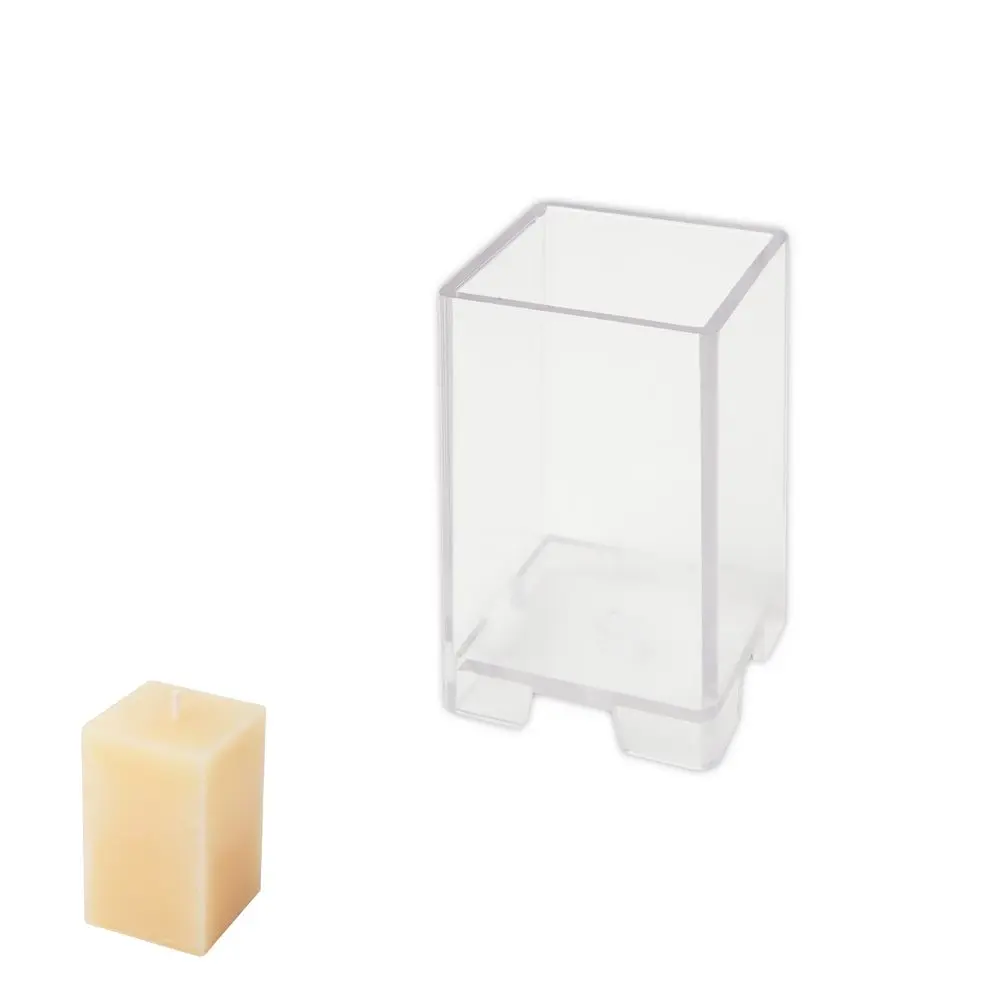 Polykarbonátová forma na svíčku ve tvaru kvádru 50x80mm - 3 ks