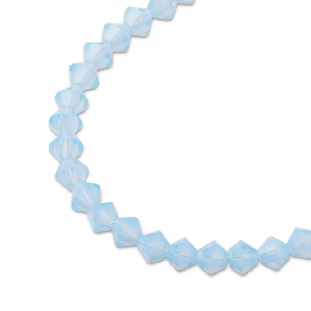 Preciosa MC perle Rondelle 4 mm Light Sapphire Opal - 90 ks