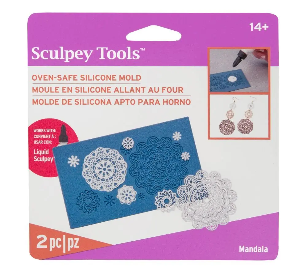 Sculpey zapékací silikonová forma Mandala - 1 ks