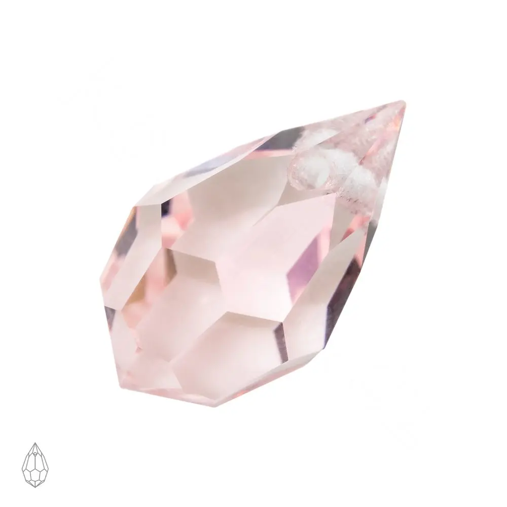 Preciosa MC přívěsek kapka 681 6x10 mm Light Rose - 4 ks