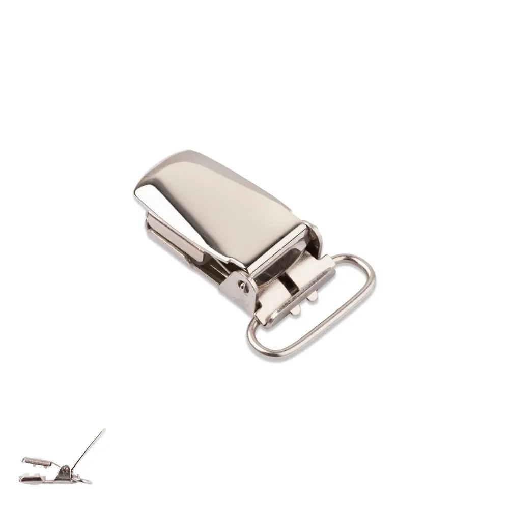 Kovový klip na dudlík 39x13x9 mm -