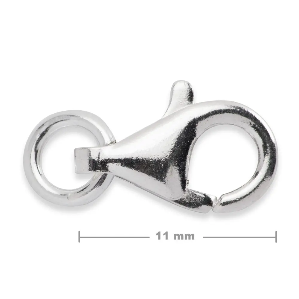 Stříbrná karabinka 11 mm -