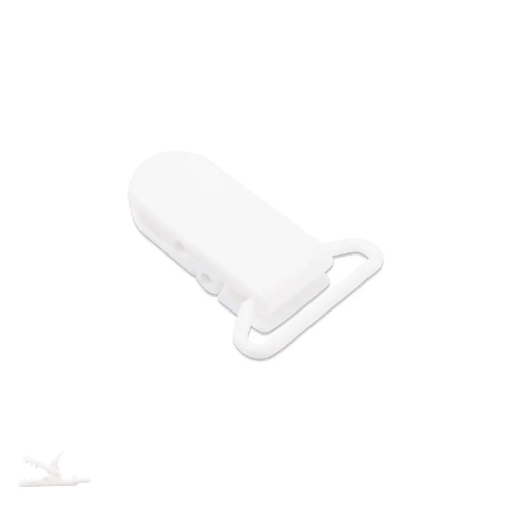 Plastový klip na dudlík 37x16x9 mm Snowflake - 10 ks