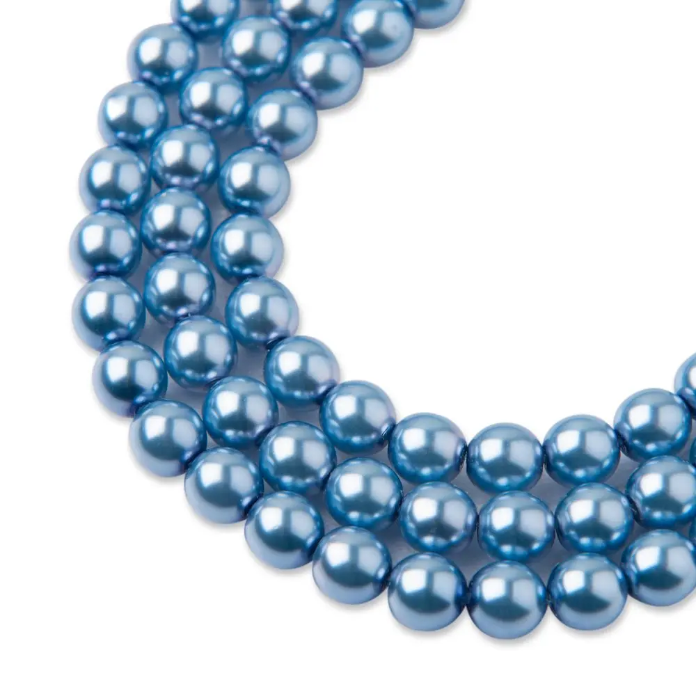 Manumi české voskové perle 6 mm Baby blue - 150 ks
