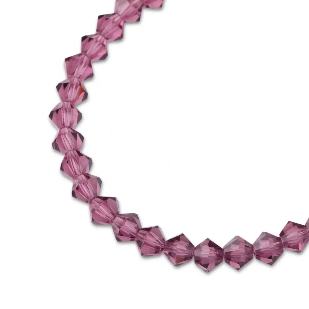 Preciosa MC perle Rondelle 4 mm Amethyst - 30 ks
