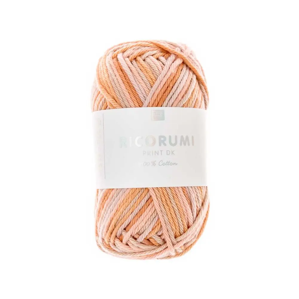 Rico Design Háčkovací příze Ricorumi Print odstín 003 lososová - 1 ks