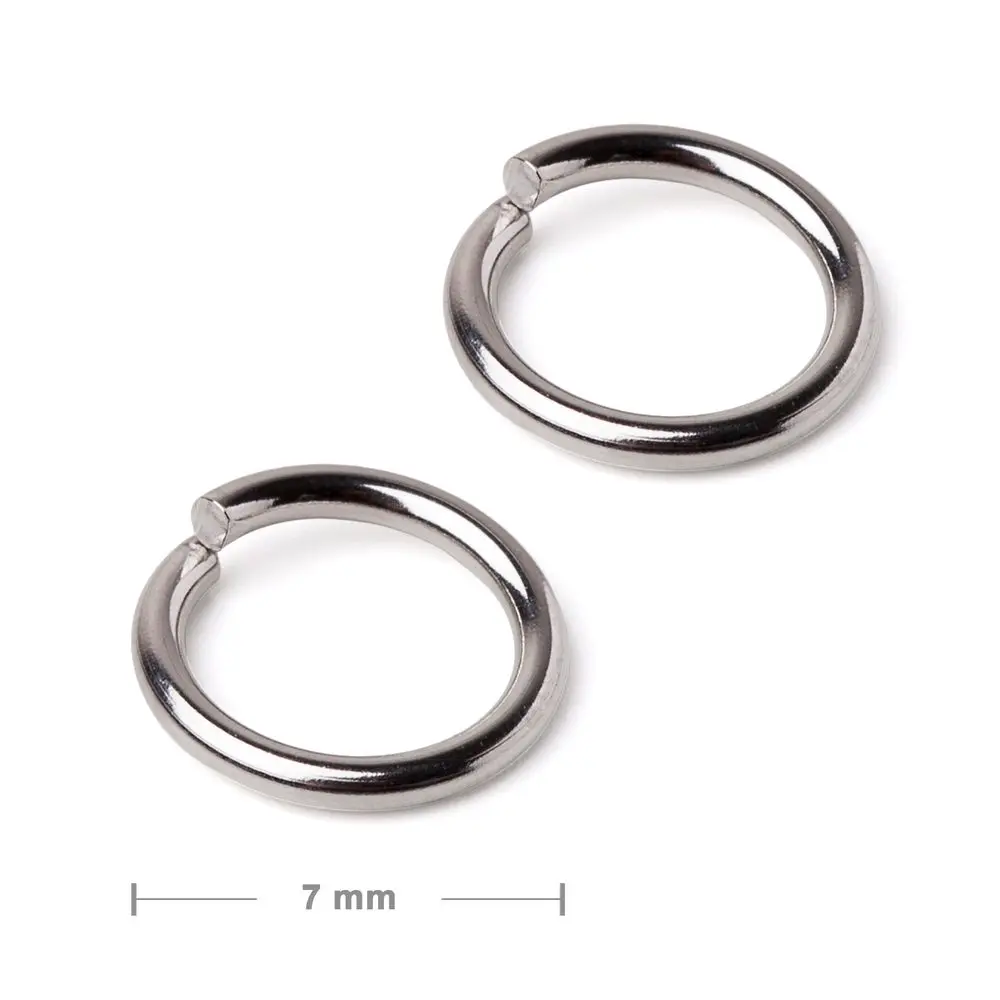 Spojovací kroužek z chirurgické oceli 316L 7 mm - 200 ks