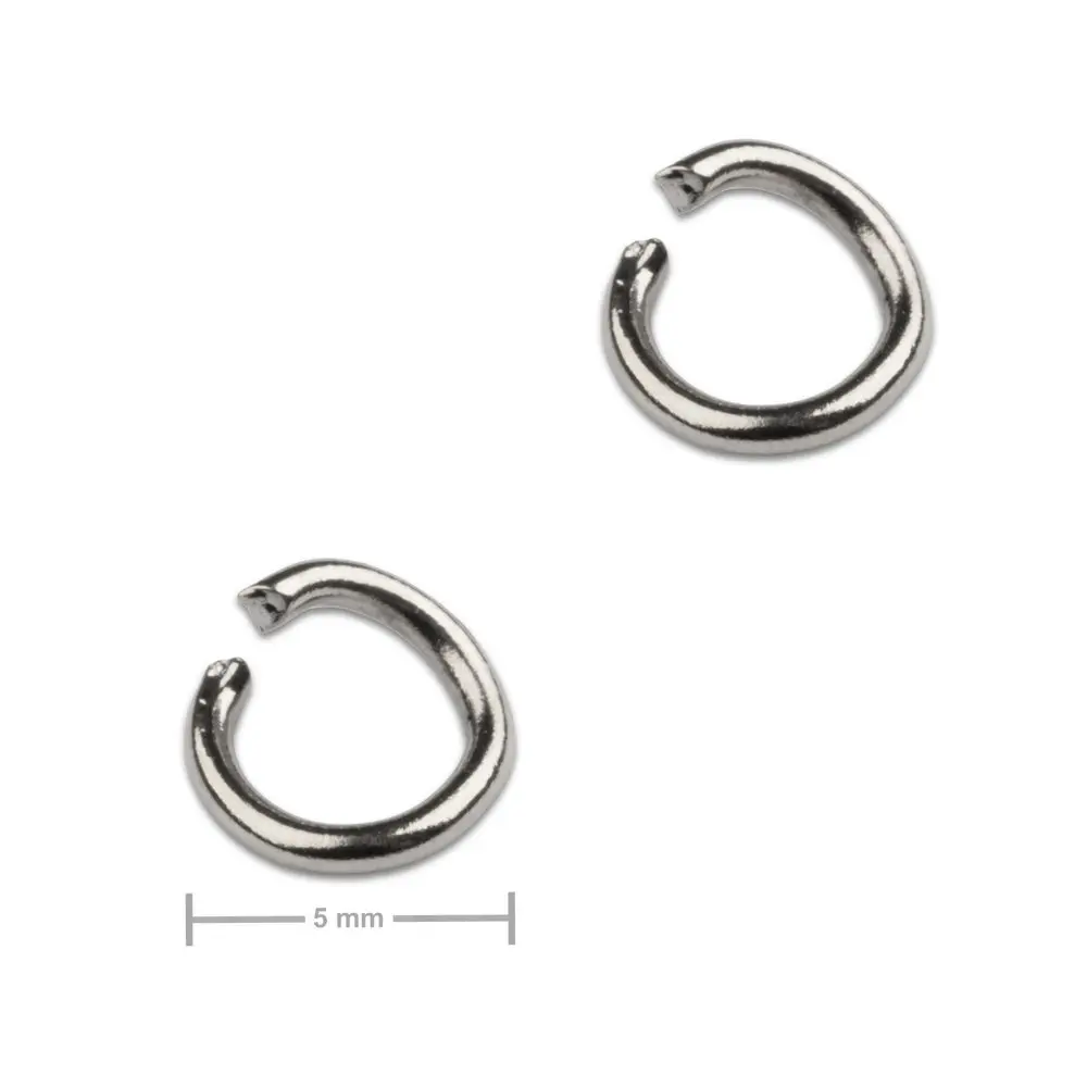 Spojovací kroužek z chirurgické oceli 5 mm - 20 ks