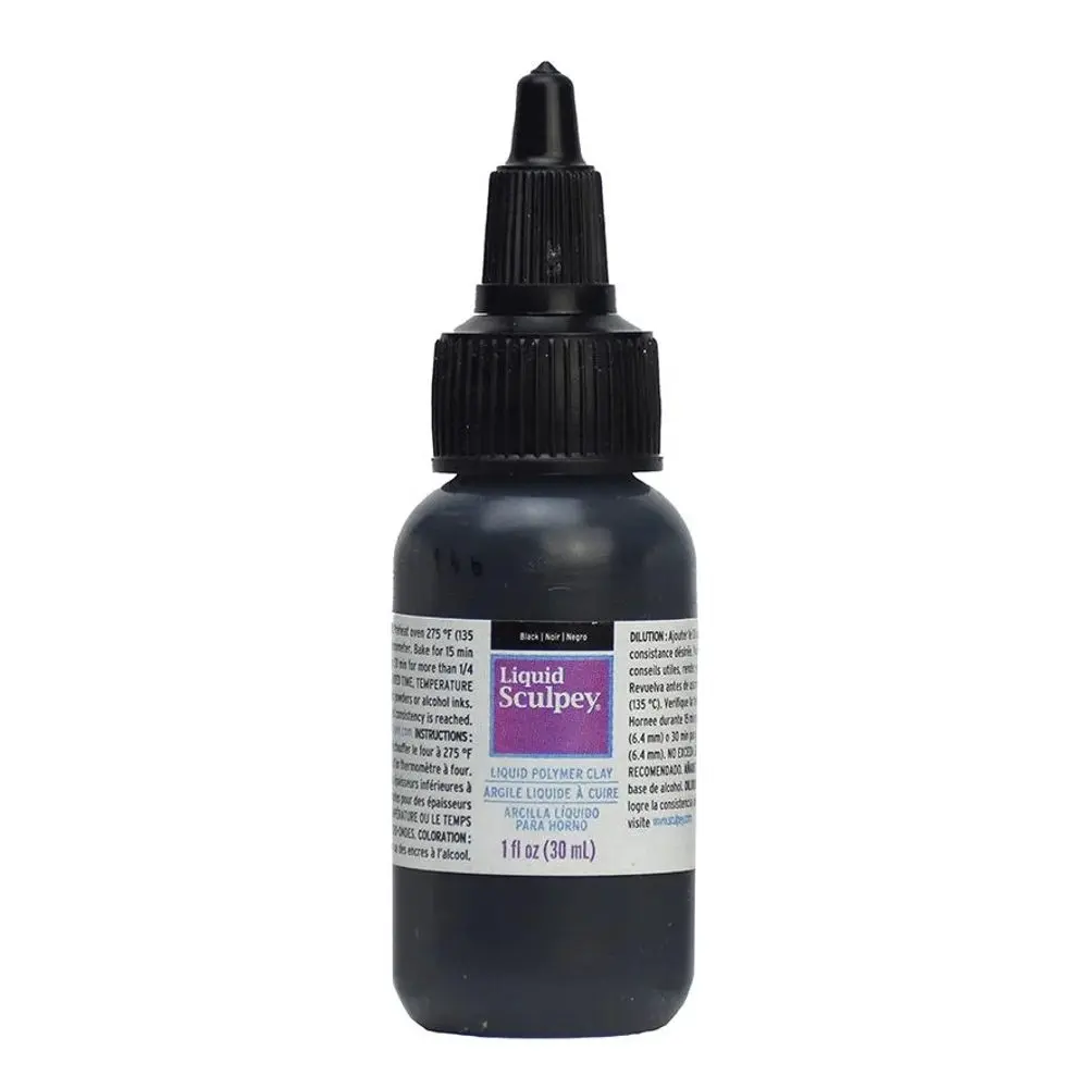 Sculpey tekutá polymerová hmota 30ml Black černá - 5 ks - 5 ks