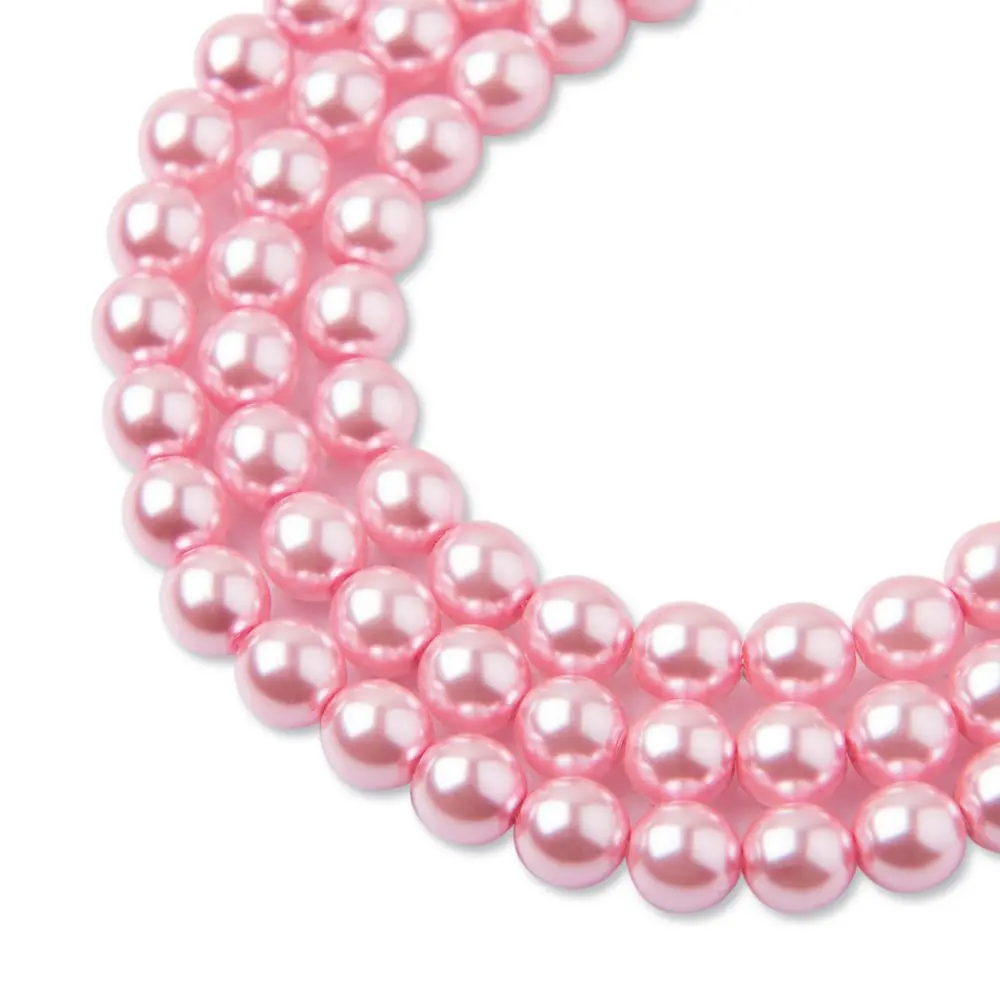 Manumi české voskové perle 6 mm Baby pink - 150 ks