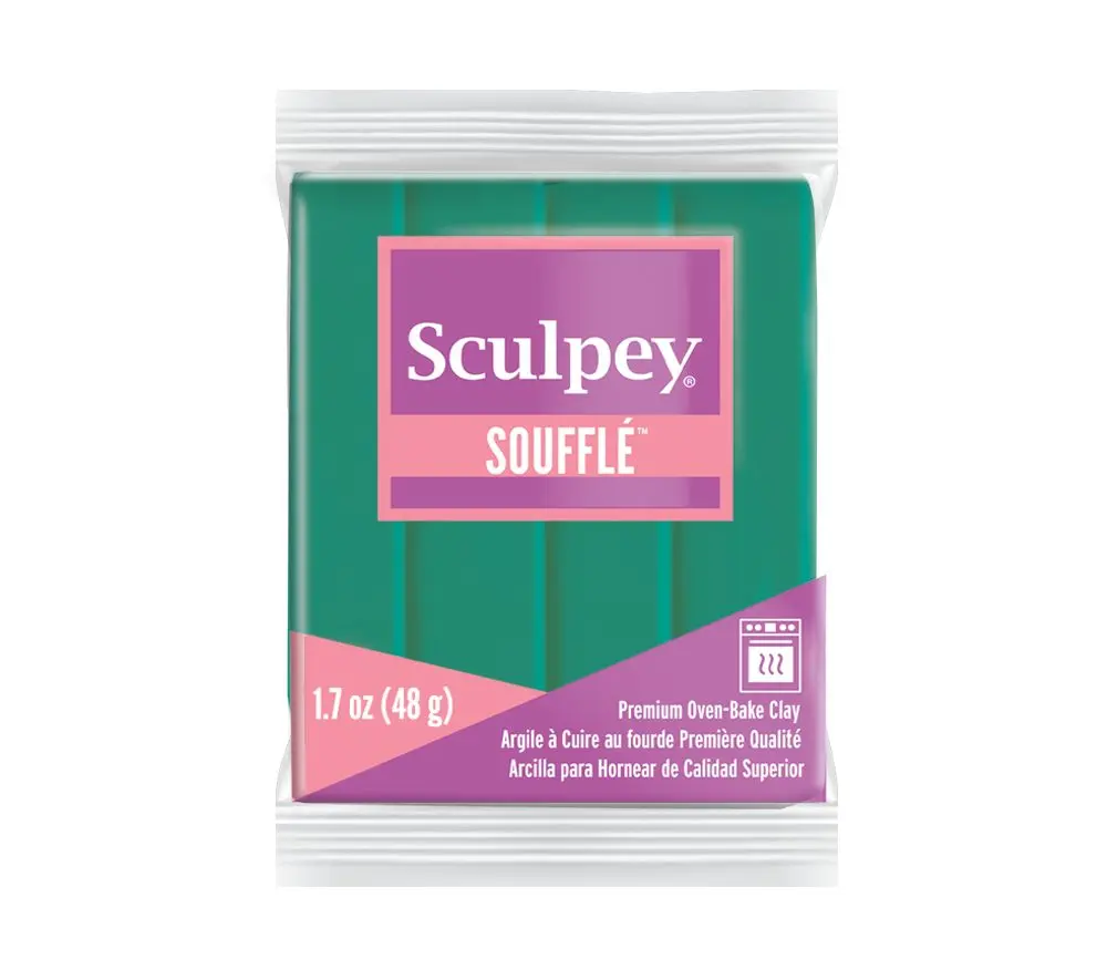 Sculpey SOUFFLÉ Jade zelená - 5 ks - 5 ks