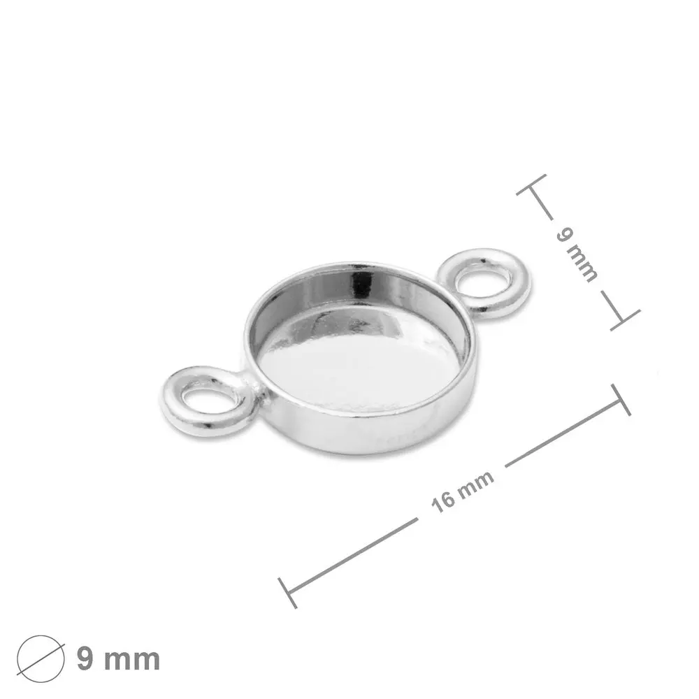Stříbrný spojovací díl s lůžkem 8 mm -