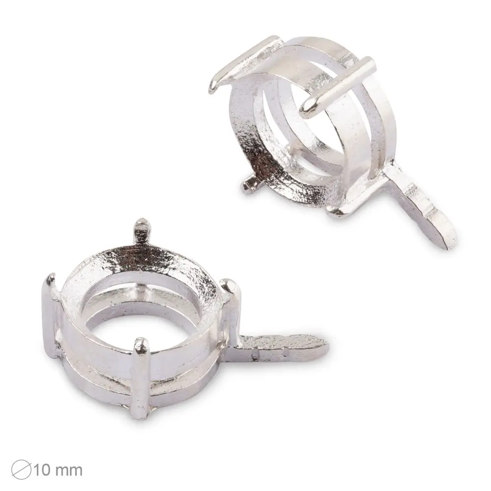 Krapnička kulatá s ocáskem ø10mm stříbrná -