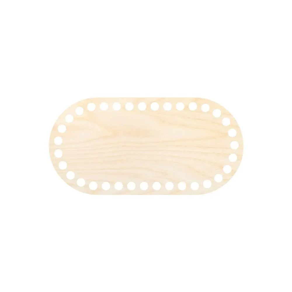 Dno na háčkovaný košík ovál 20x10cm - 3 ks