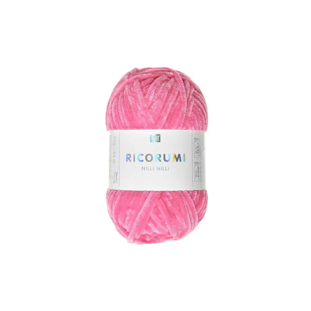 Rico Design Žinylková příze Ricorumi Nilli Nilli odstín 028 neonově růžová - 1 ks