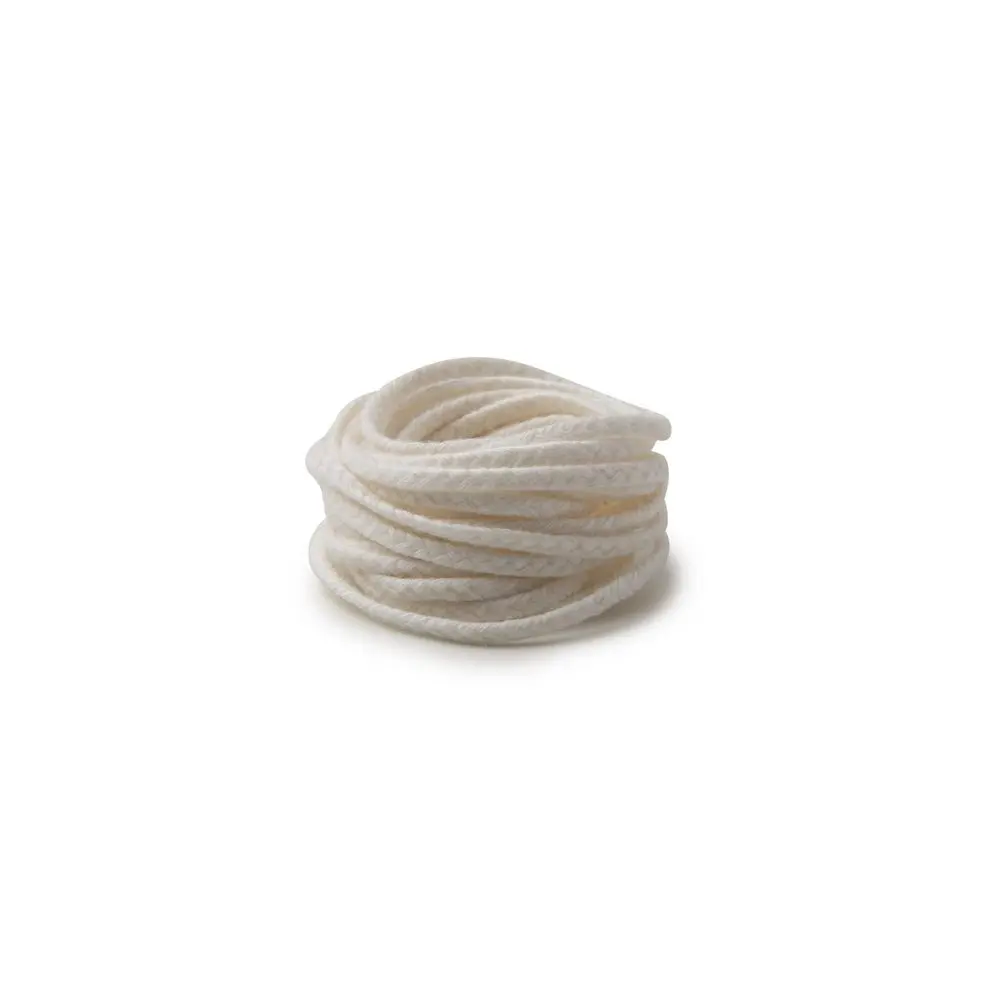 Knot do svíčky z palmového vosku ø3-4cm plochý splétaný -