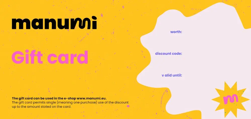 Gift voucher for Manumi.eu €30 - 1 ks