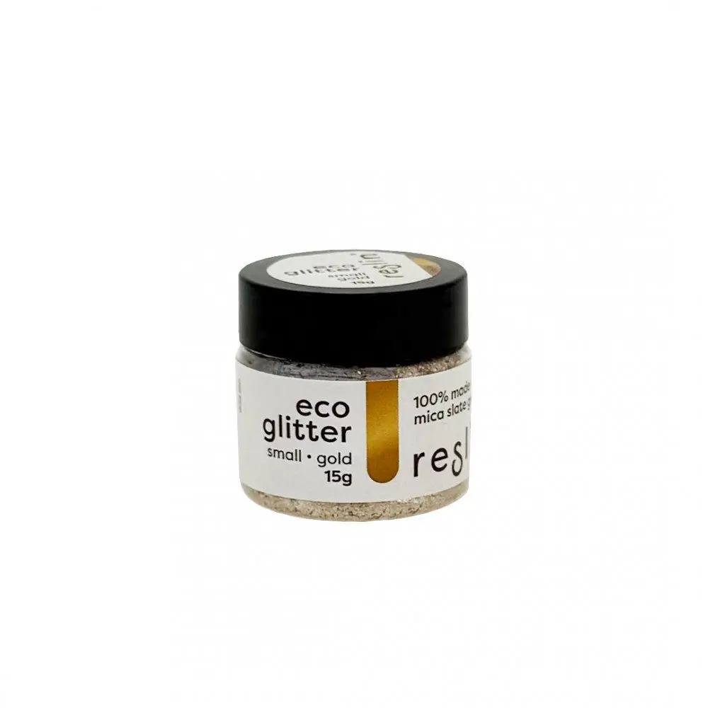 Reslin® Reslin eco glitry do ekologické pryskyřice 15 g vel. S v barvě zlata - 3 ks