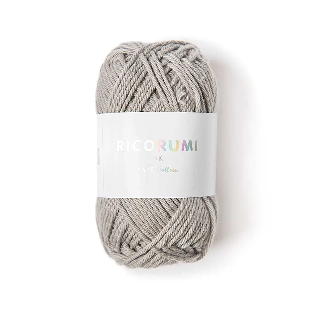 Rico Design Bavlněná háčkovací příze Ricorumi dk odstín 004 perlově šedá - 1 ks