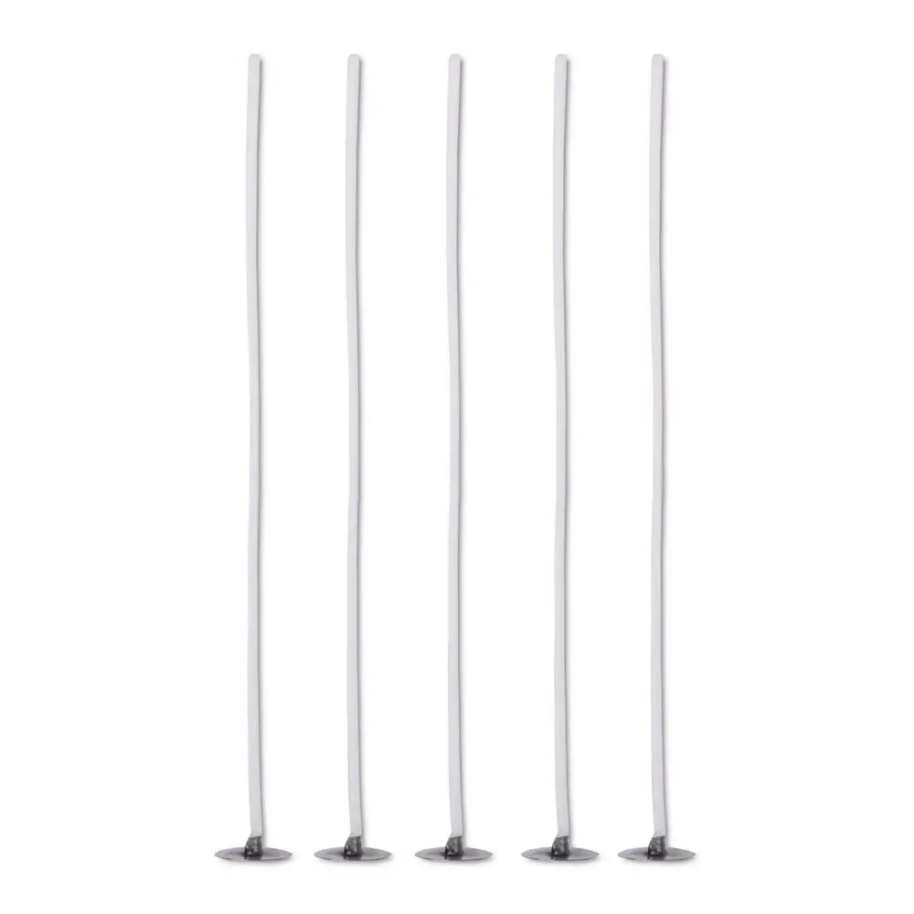 Knoty 15 cm s držákem impregnované pro všechny druhy vosků do svíček ø4-6 cm splétané - 5 ks