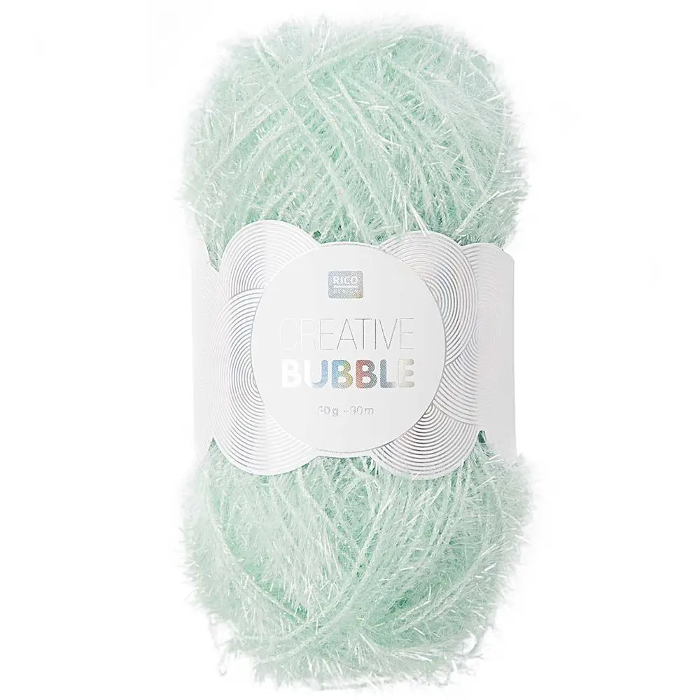 Rico design háčkovací příze na výrobu žínek Creative Bubble odstín 008 mátová - 3 ks
