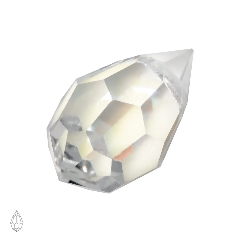 Preciosa MC přívěsek kapka 681 6x10 mm Crystal AB - 12 ks