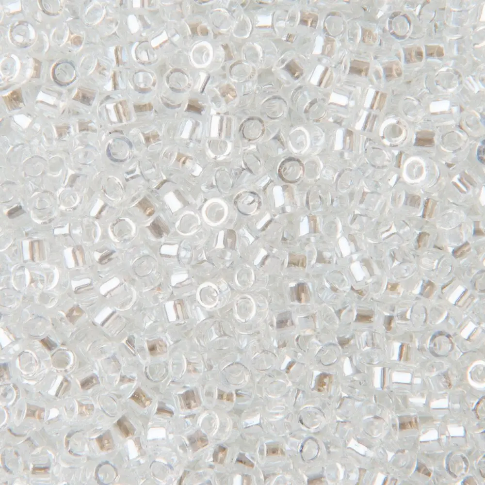 Miyuki Rokajlové korálky - Miyuki Delica 11/0 (DB-050) Crystal Luster - 15 g