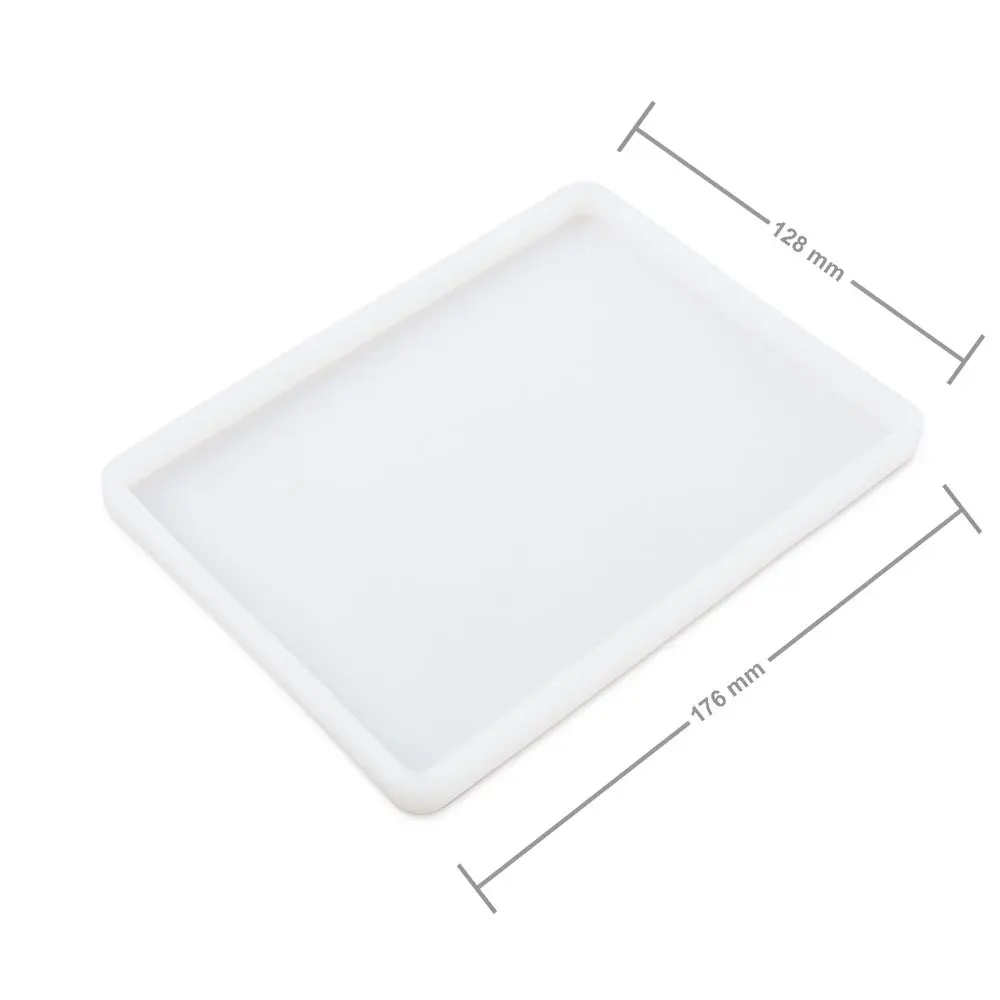 Manumi Silikonová forma na odlévání kreativní hmoty obdélník 176x128x10mm - 3 ks