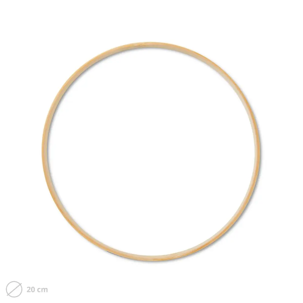 Dřevěný kruh na macramé 20cm - 1 ks