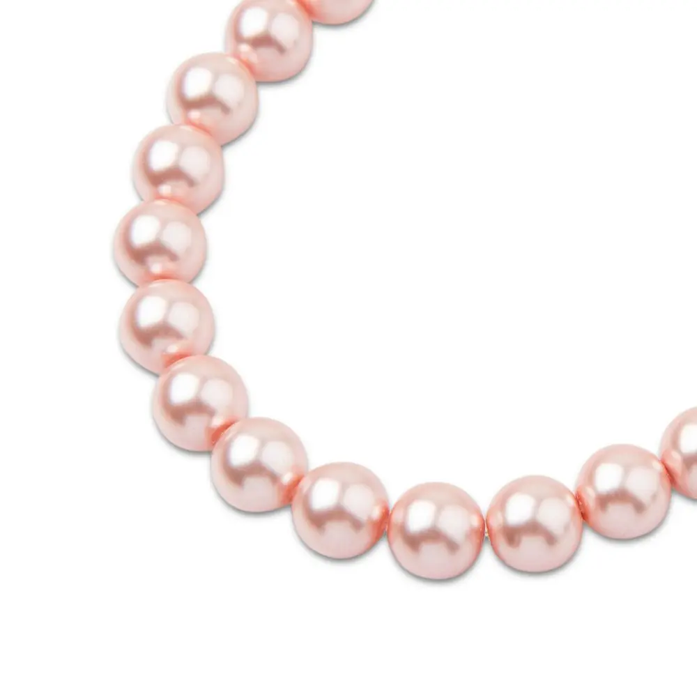 Preciosa kulatá perla MAXIMA 8 mm Pearl Effect Rosaline - 45 ks