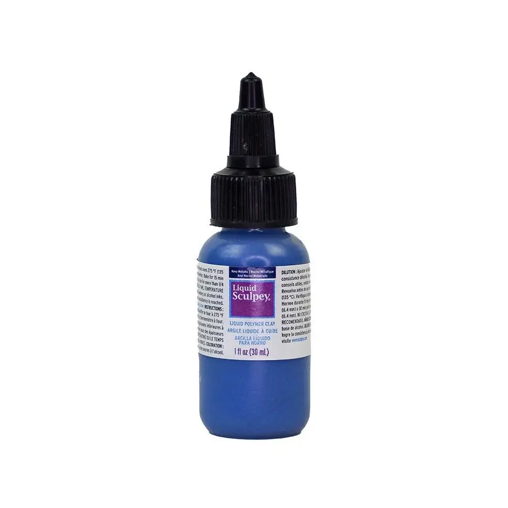 Sculpey tekutá polymerová hmota 30ml Navy Metallic metalická námořnická modrá - 1 ks