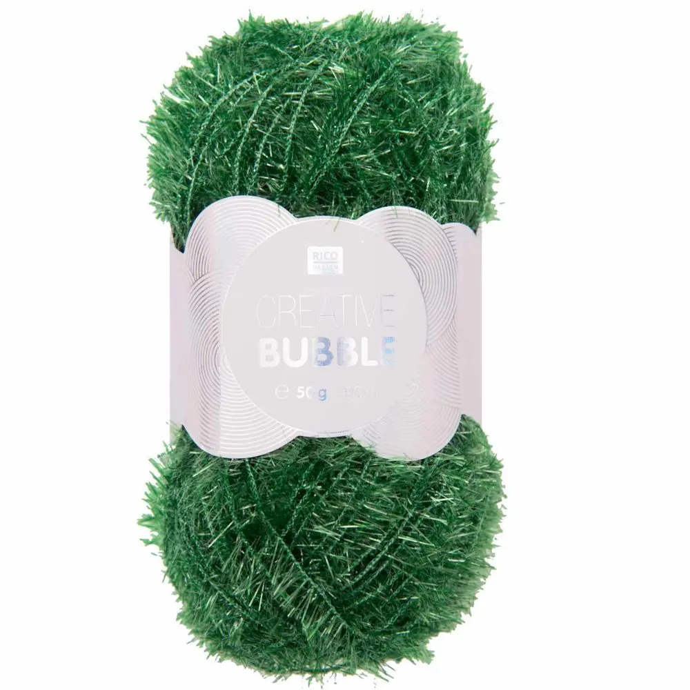 Rico design háčkovací příze na výrobu žínek Creative Bubble odstín 019 zelená - 1 ks