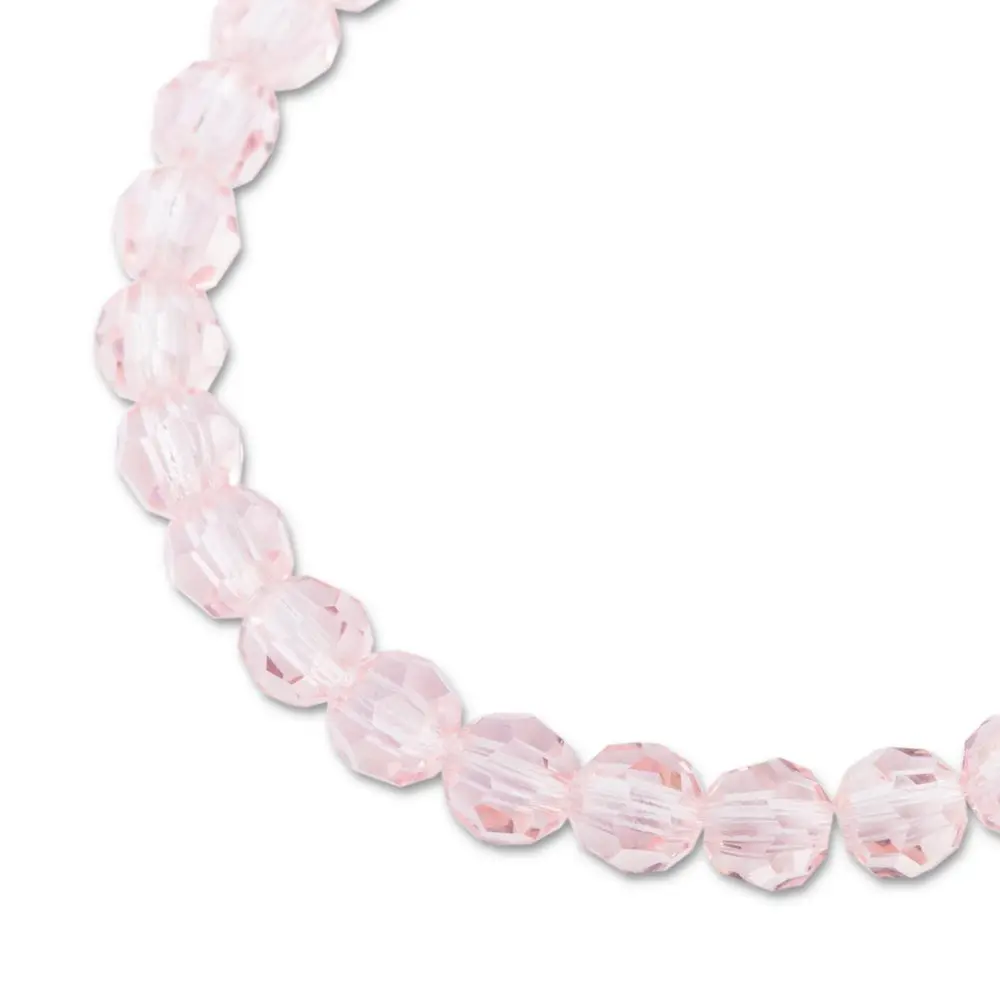 Preciosa MC perle kulatá 6 mm Light Rose - 10 ks