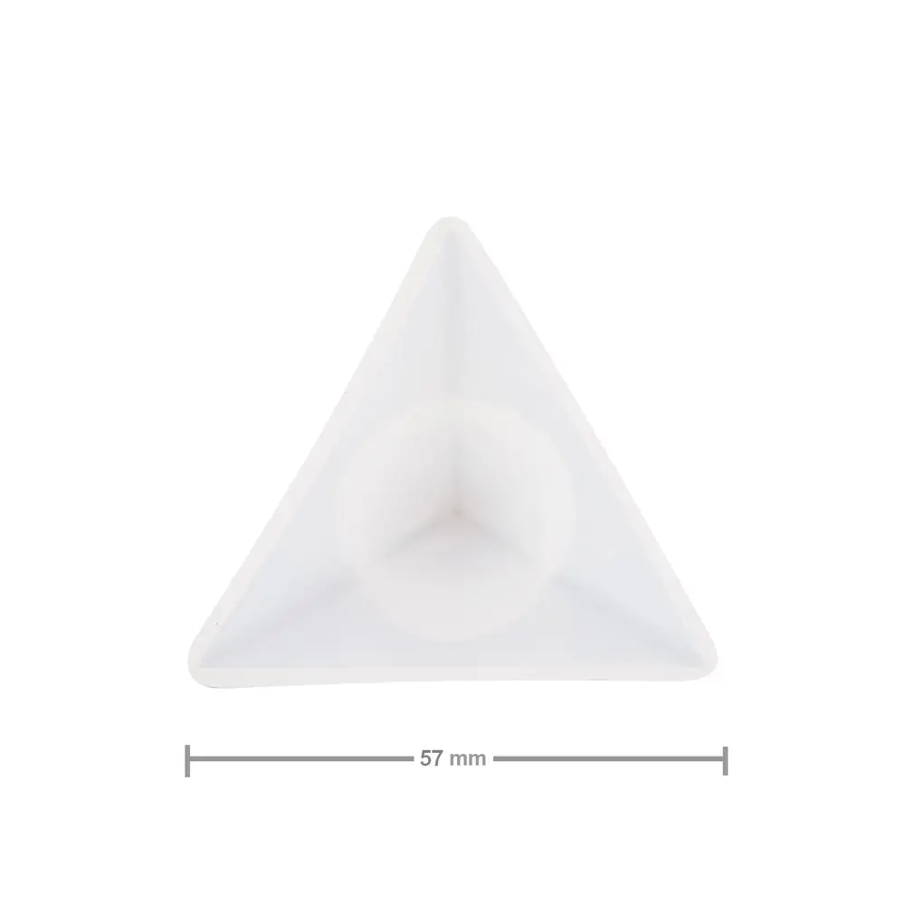 Manumi Silikonová forma na odlévání kreativní hmoty pyramida 57x57x67mm - 1 ks