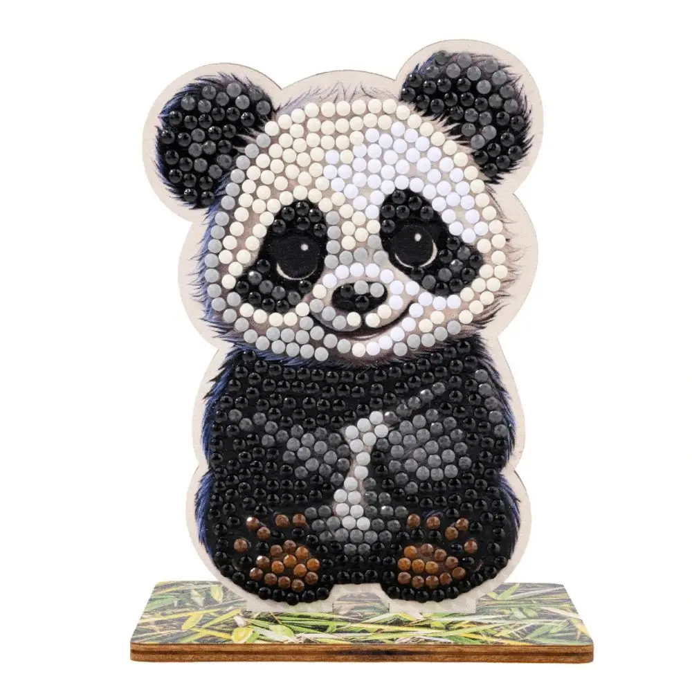 Diamantové malování postava panda - 1 ks